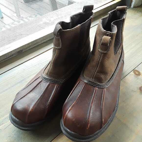BASS Muscovy Duck Waterproof Slip-on Field Boots Size 9 - Picture 1 of 13